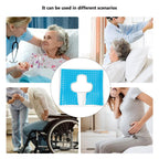TITA-DONG Breathe Freely Fiber Material Bed Sore Cushions for Butt, Anti Bedsore Cushion, T Shaped Opening Triangular Slope Design Anti Decubitus Cushion for Elderly, Bedridden, Disabled