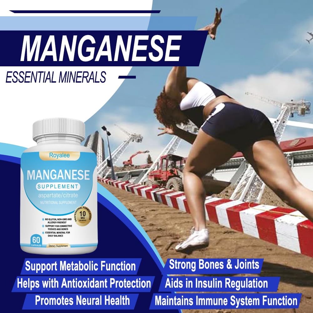 Magnesium Complex & Manganese Supplement Bundle – 1000mg Magnesium with 7 Forms Plus 10mg Manganese (Aspartate/Citrate) – Supports Relaxation, Muscle & Bone Function – 150 Capsules Total