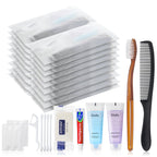 Gisdo 50-Pack Toiletry Kits - Personal Hygiene & Travel Kit for Men, Women & Charity - Disposable, Bulk Homeless Care Package Supplies