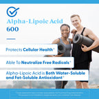 Doctor's Best Alpha Lipoic Acid Supplement 600mg - Alpha-Lipoic Acid Caps for Men & Women, ALA Antioxidant Support for Nerve Health, Aids in Cellular Function, Non GMO, Gluten Free - 60 Veg Capsules