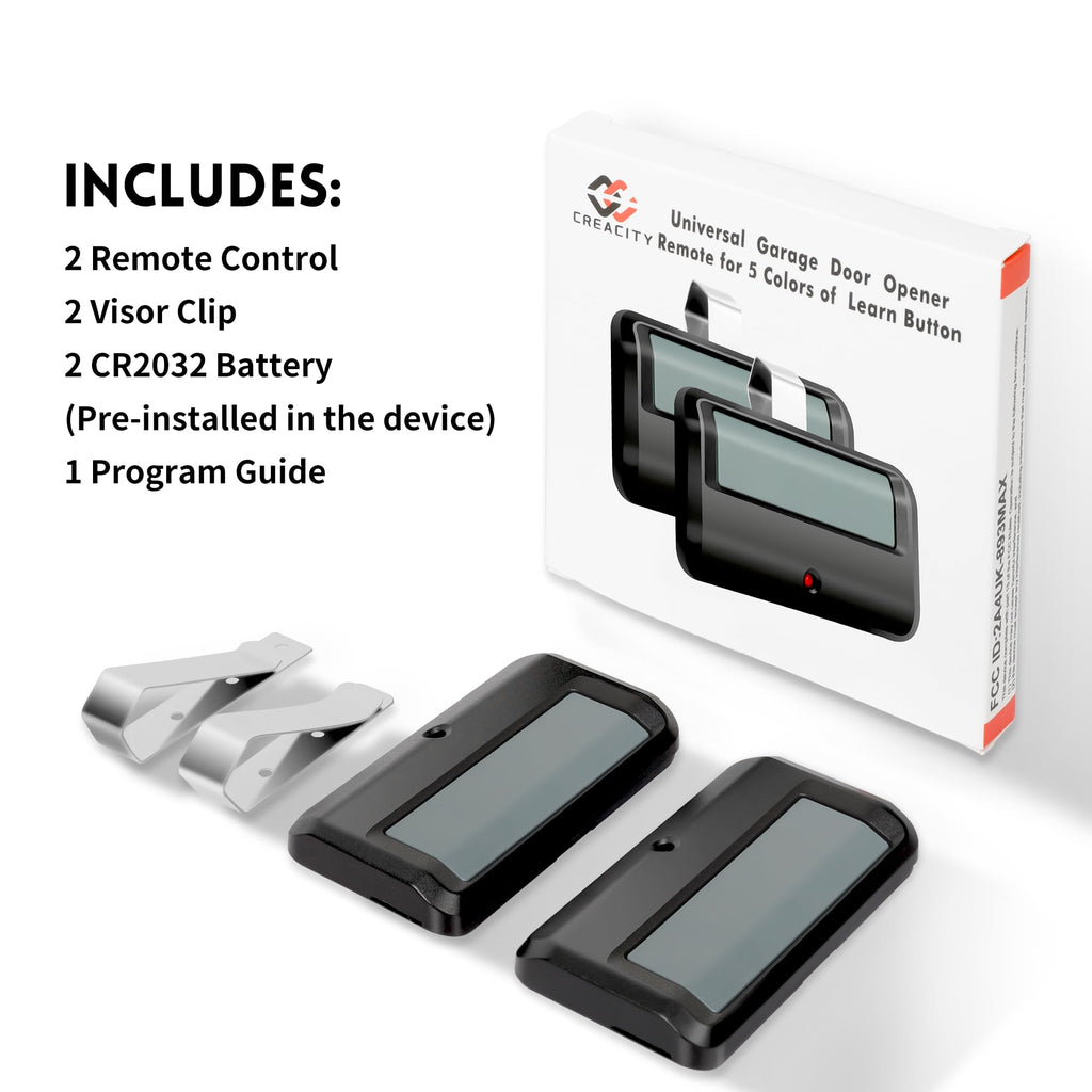 2 for Chamberlain LiftMaster Craftsman Garage Door Opener Remote