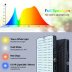 Orchbloom Tabletop Grow Lights for Indoor Plants 25 Watt, Bright Natural Sunlight Full Spectrum Plant Growing Lamps for Houseplants & Bonsai, 4/8/12/16/20H Timer Plant Light Auto On/Off Everyday