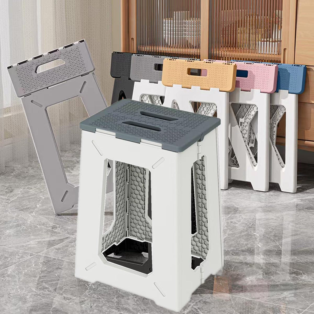 Fortable Bath Shower Safety Chair Seat, 17.7" High Anti-Slip Bench Bath tub Stool for Elderly or Seniors (ShowerChair Grey)