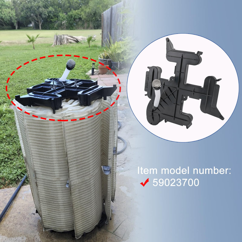 RADHLBNIU Top Manifold with Air Bleed, Compatible with FNS Plus 24,36,48 and 60 D.E. Pool and Spa Filters, Replaces# 59023700