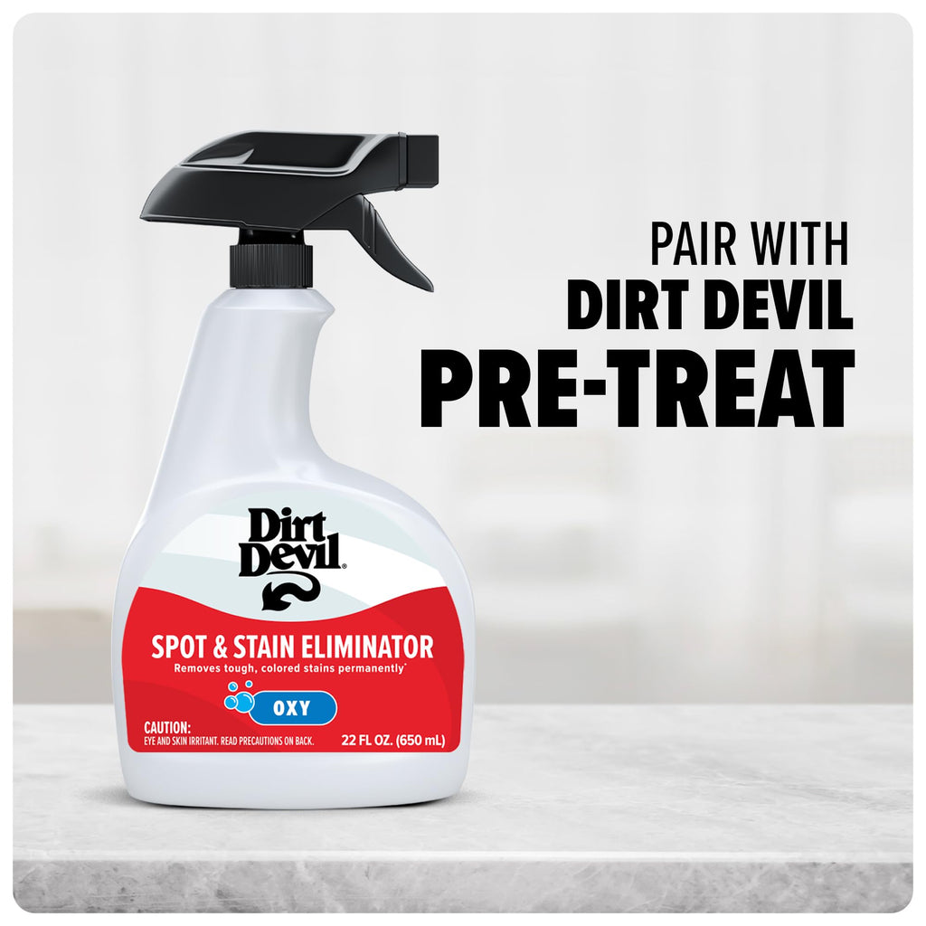 Dirt Devil Pet Portable Spot Cleaner Solution,32 oz.,Fresh Blossom Scent,Upholstery and Carpet Shampoo Solution,Eliminates Pet Messes and Odors,Pair Portable Spot Cleaners,(Pack of 2)
