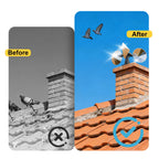 OFFO 3 PCS Bird Scare Reflective Device, Bird Reflector with Plastic Base for Outside, Keep Pigeon Woodpeckers and Sparrows Away for Outdoor Boats Roofs Gardens