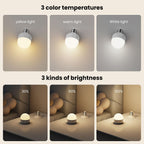 Rechargeable Light Bulb with Remote - E26 2Pack 5W 350LM Dimmable Detachable LED Bulb 3 Color Temperature Options & 3 Timer, 2000mAh Battery Operated Magnetic Bulbs, Bulbs for Non-Hardwired Fixture