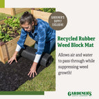 Gardener's Supply Company 100% Recycled Rubber Walkway- 8' x 2' (2 Pack)
