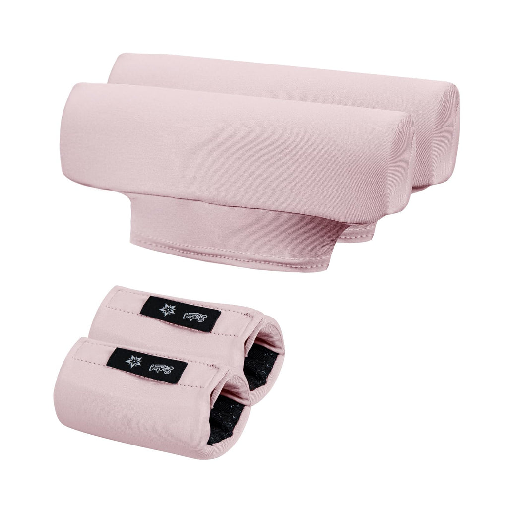 Underarm Crutch's Pad and Hand Grip Covers Universal Forearm Handle Padded Cushion Sets Accessories for Crutches Pads for Armpits (Pink)