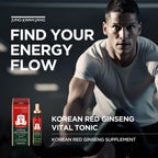 JungKwanJang Korean Red Ginseng Vital Tonic Gift Set Energy Shot Panax Ginseng Giftset for Immune System Booster and Wellness Recovery, Natural Herbs, Vitamins and Minerals - 10 Bottles