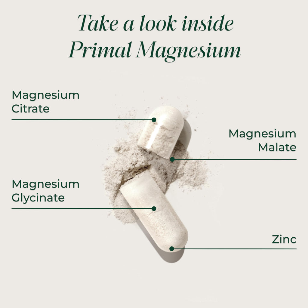Primal Harvest Magnesium Supplement Complex 310mg by Primal Harvest with Magnesium Glycinate, Citrate, Malate, and Zinc 2 Pack, 240 Capsules