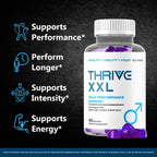 Thrive XXL Gummies - Official ThriveXXL Supplement Support Gummys for Men, ThriveXXLGummies All Natural - Maximum Strength, Advanced Formula for Health & Wellness, 60 Gummies for 1 Month