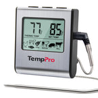 TempPro TempTrack Large LCD Digital Meat Thermometer for Cooking