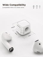 6 Pack Magnetic Cable Clips [Cable Smooth Adjustable] Cord Holder, Under Desk Cable Management, JOYROOM Adhesive Wire Holder Keeper Organizer for Home Office Desk Phone Car Wall Desktop Nightstand