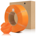 COMTREE Bamboo PLA Basic Refill Filament 1.75mm 1 KG (2.2lbs) with RFID for Bambu Lab A1/X1/P1 Series 3D Printers,Easy to Print, 3D Printing Filament,No Spool, +/- 0.03mm (Orange 10300)