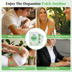 FUTHRI Dopamine Patches,Vegan, 60 Count | Mood Boost & Positivity Support | Mood Support Patches for Daily Mental Wellness, Plant-Based Formula, Supports Dopamine & Serotonin Balance for Women & Men