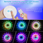 QOLNBY Floating Pool Lights(1 Pack), Rechargeable Pool Lights with 6 Dynamic Lighting Effects, Upper and Lower Color Changing Floating Light, IP68 Waterproof Lights for Pools, Hot Tubs, Fountain