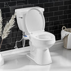 SAMODRA Non-Electric Bidet - Self Cleaning Dual Nozzle (Frontal and Rear Wash) Fresh Water Bidet Toilet Seat Attachment with Independent Adjustable Water Pressure (Ocean Blue)