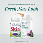 Michael's Health Naturopathic Programs Skin Factors - 90 Vegetarian Tablets - Daily Formula for Youthful-Looking Skin - Ideal for Mild & Non-Cystic Acne - Kosher - 30 Servings