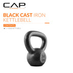 CAP Barbell Black Cast Iron Kettlebell | 10 Pounds