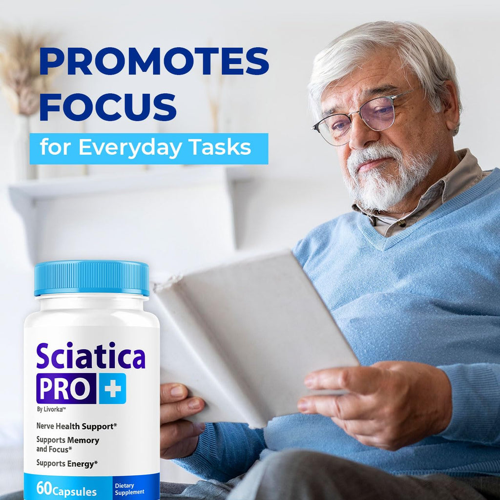 (2 Pack) Sciatica Pro Plus Capsules - Sciatica Pro+ Capsule Support Advanced Formula, SciaticaPro Plus Pills All Natural Vitamin Premium for Welness & Overall Health, 120 Capsules for 2 Months