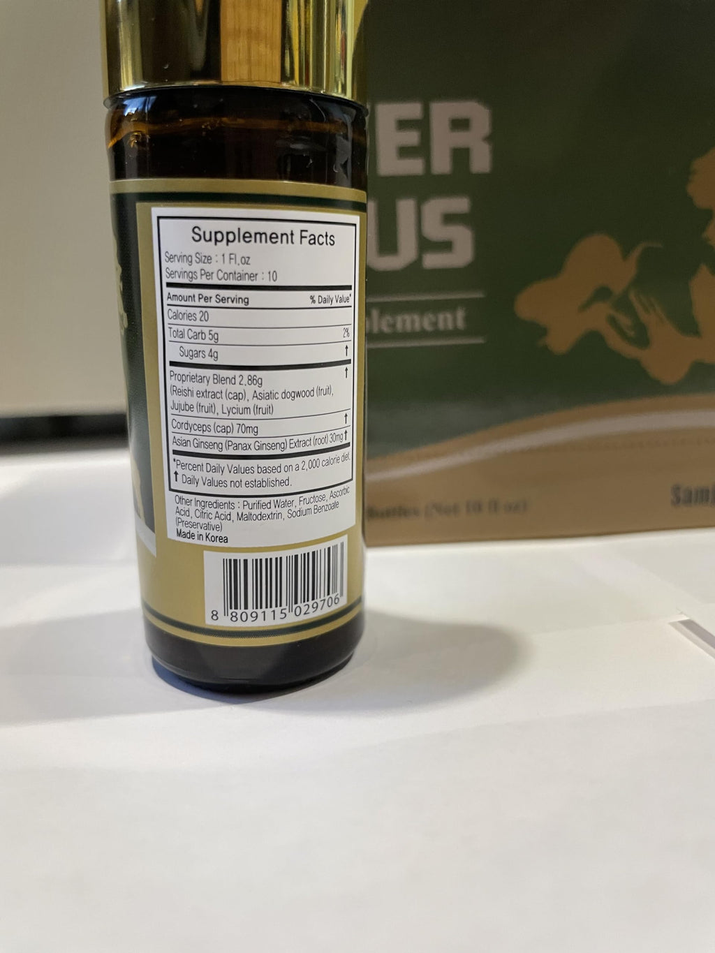 Skydia Power Plus - 10 Bottles Power-Plus Botanical Blend Liquid Supplement (1 FL OZ) Korean Ginseng Extract Ginseng Supplement Natural Men Tonic Ginseng Root Korean Red Ginseng Drops