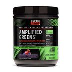 GNC AMP Amplified Greens Superfoods Performance Blend - Vegan Athlete Superfood Drink - Blueberry Pomegranate - 9.9 Oz (30 Servings)