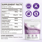 Cenffitio Glutathione Supplement – Skin Brightening Formula with Vitamin C, Niacinamide, Licorice Extract, Collagen & Hyaluronic Acid – for Skin Brightness, Radiance & Hydration – 180 Tablets
