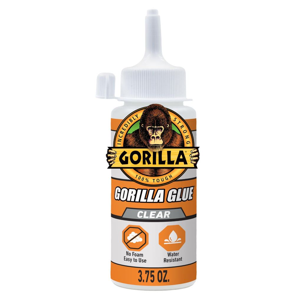 Gorilla Clear Glue, All Purpose, Polyurethane, 3.75 oz Bottle