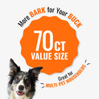 Good 'n' Fun Twists Long-Lasting Dog Treat Made With Real Protein, 70 Count