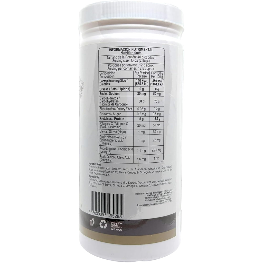 Pretty Bee Hydrolyzed Collagen Powder, Grenetina En Polvo Cranberry Flavor, Grenetina Organica, Collagen Supplement, Grenetina Hidrolizada En Polvo, 100% Natural, 18 oz