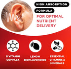 Lipo-Flavonoid Ear Ringing, Doctor-Recommended for Ringing Ears, Clinically Proven Lemon Bioflavonoid Complex with Vitamins C, B1, B2, B6, B12, & Calcium, 150 Caplets