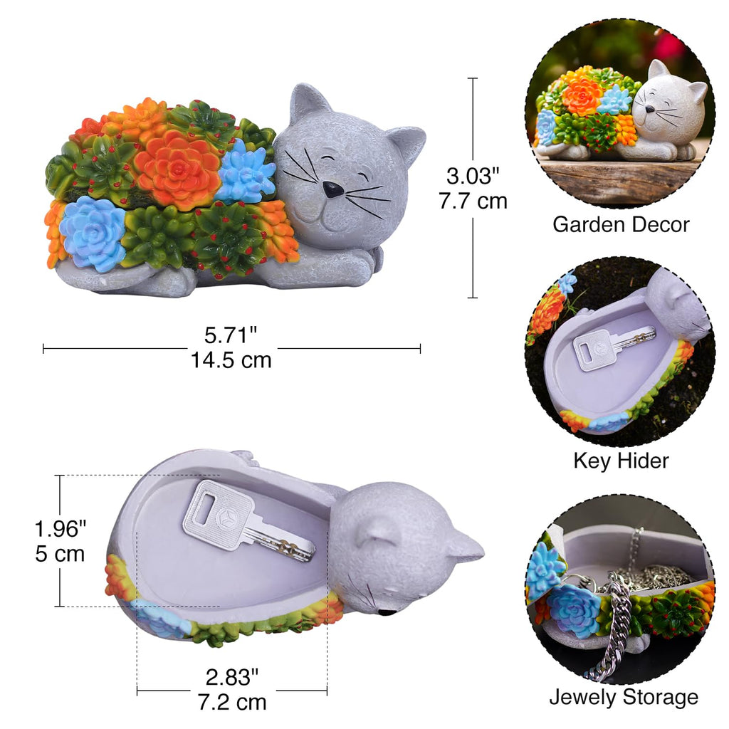 Fashionoda Outdoor Cat Key Hider Statue