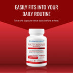 Approved Science Nattokinase - 4,000 FU - 200 mg - Free of Vitamin K2 - Contains BioPerine - One Month Supply - Vegan, Non-GMO - 180 Capsules
