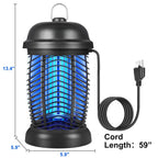 Bug Zapper Outdoor, 4200V Electric Mosquito & Fly Zapper, Black