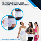 NYOrtho Post Surgery Abdominal Binder (Fits 45¨ - 60¨) - 6" Height, 2 Panel Waist Support Belt for Men & Women - Postpartum Belly Band - Tummy Tuck Compression Garment - MADE IN USA