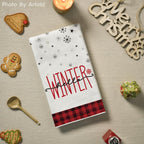 Artoid Mode Red Black Snowman Christmas Kitchen Towels Set of 4 18x26 Inch