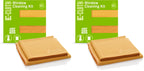 E-Cloth Microfiber Window Cleaning Cloth Kit - Glass Cleaning Cloth for Windows,Mirrors,Cars,Lenses,Eyeglasses,& More,Streak Free Clean,Machine Washable Reusable Towel - Tangerine Orange,(Pack of 2)