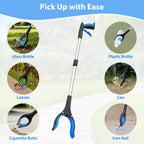 REWKCY 8 Pack 32 Inch Grabber Reacher Tool, Trash Grabbers, Trash Pickers