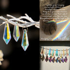 50pcs 38mm Suncatcher Crystal Icicle Prisms Pendant Icicle Chandelier Decor