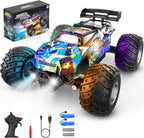 All Terrain Remote Control Car for Boy with LED Lights 2 Batteries 20 KM/H
