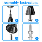 DKIBBITH Carbide Deburring Tool, Chamfer External Edges of Threaded Rod Bolt Pipe, Remove Burrs for Copper Metal 3D Printing Resin PVC Parts, Burr Removal for 3/16"-1" Diameter (5-25mm), Hex Shank