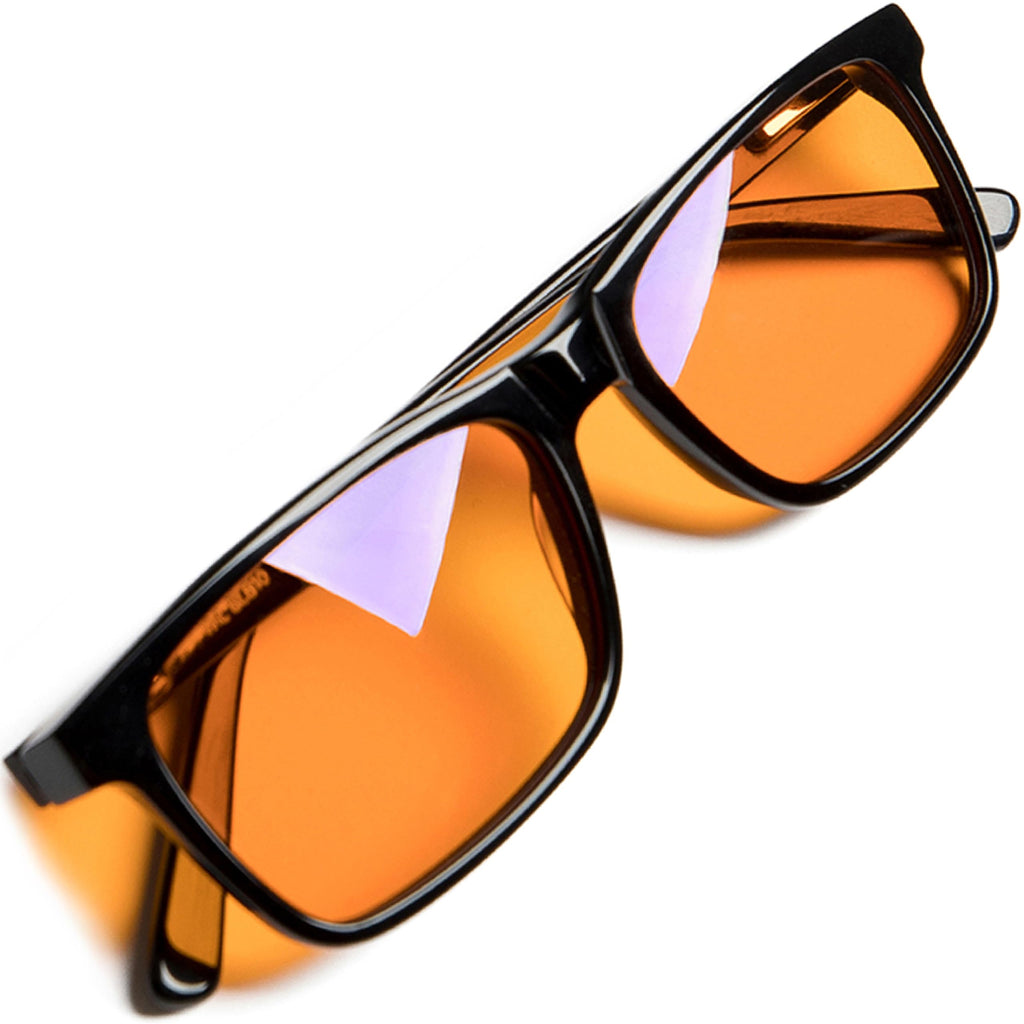 Orange +1.5 Blue Light Blocking Reading Glasses for Women & Men - Reader Sleep & Migraine Glasses - 1.5 Amber Readers Blue Light Glasses for Computer Eye Strain Eye Fatigue - Blue Blockers (+1.50)