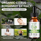 2 Packs 5000mg Citrus Bergamot Liquid Drops-2X Absorption- Cholesterol Lowering Supplement w Soursop, Red Yeast Rice, Olive Leaf, Hight Cholesterol -Soursop Bitters Liquid-Heart & Immune Support