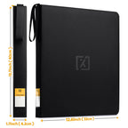 X PRO Toploader Binder | Holds 252 Toploaders | 20 Toploaders INCLUDED | 9-Pocket | Ringless Double-Sided Pockets for TCG, Sports | Premium Top Loader Storage