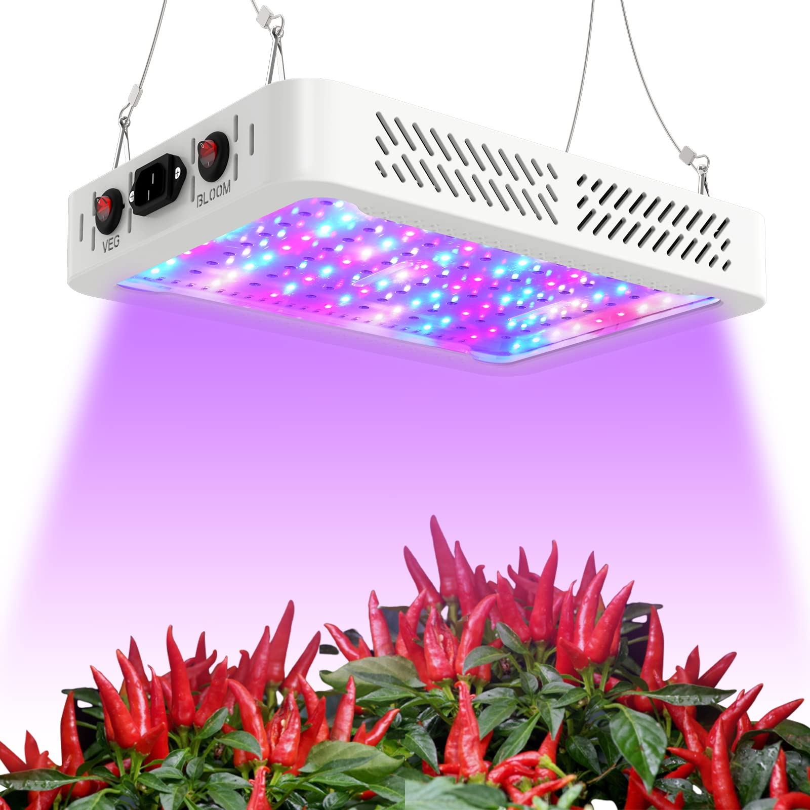 TATU 1000w LED Grow Light for Indoor Plants, Full Spectrum Plant Light