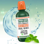 TheraBreath Fresh Breath Mouthwash, Rainforest Mint, Alcohol-Free, 16 Fl Oz (2-Pack)