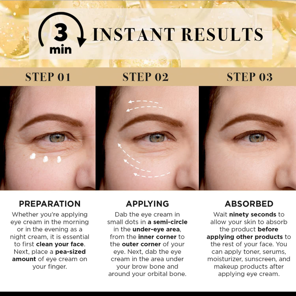 LPH LAB Temporary Eye Tightener Eye Cream for Under-Eye Bags, Dark Circles & Puffiness, Anti Aging Fine Lines, Firm That Delicate Skin Under Your Eyes, 30Ml