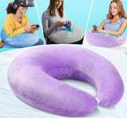 vamorry Gaming Pillow Arm Support Pillow for Bed & Sofa: Ergonomic U-Shaped Lap Pillow with Elbow Rest for Adults & Kids - Reduces Arm Pain & Fatigue During Gaming, Reading, Working & Crocheting