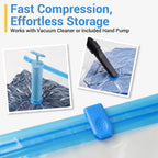 Fygrip 80% Space Saver Vacuum Storage Bags with Hand Pump, 10 Jumbo